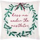 image 2 of Furn Mistletoe Wreath Embroidered Cushion | Multi | Multicolour