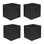 Black & Set of 4