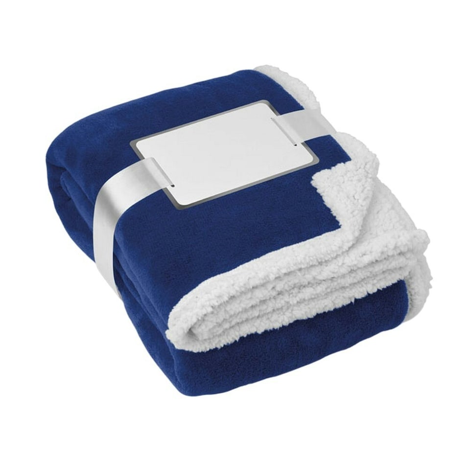 image 1 of MidOcean Zermatt Coral Fleece Blanket - Blue - One Size | Blue