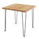 image 1 of Core Products Augusta Industrial Pine Standard Lamp Table H47.5cm x W53.8cm x D53.8cm Brown