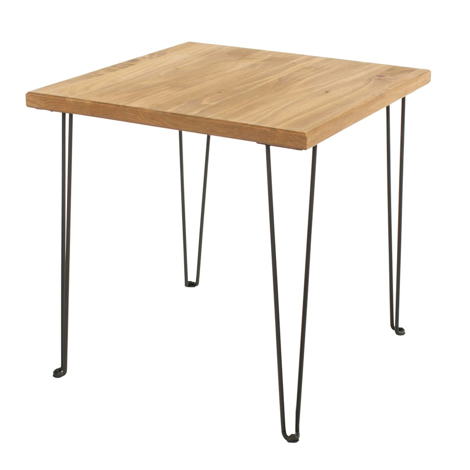 image 1 of Core Products Augusta Industrial Pine Standard Lamp Table H47.5cm x W53.8cm x D53.8cm Brown