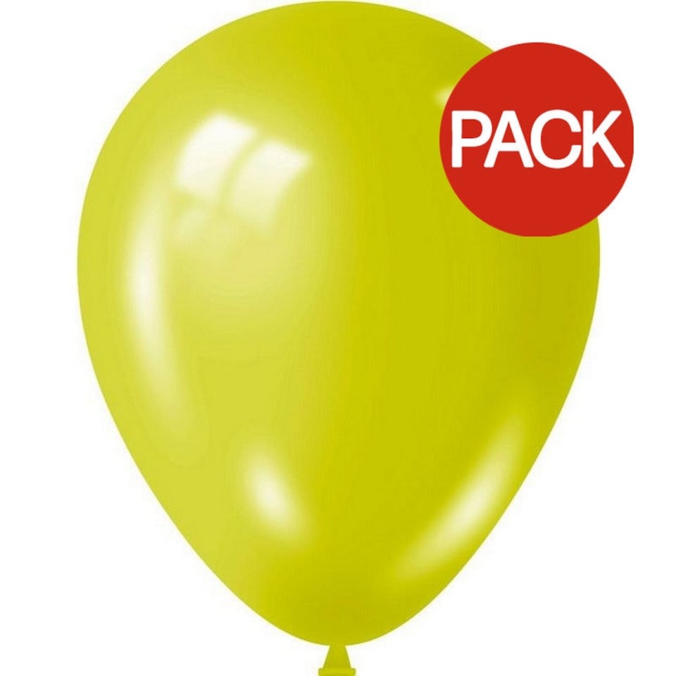 image 1 of Globos Payaso Fantasia Latex Balloons (Pack of 20) - Yellow - One Size
