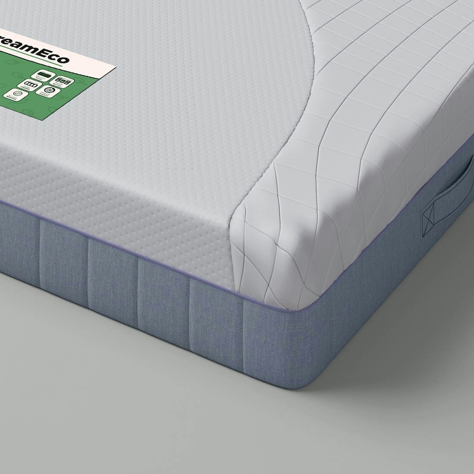 image 1 of 25cm Deep Eco-Friendly 1000 Pocket Spring & Memory Foam Mattress (Small Double) | White | White
