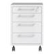 image 2 of Prima Mobile Cabinet in White