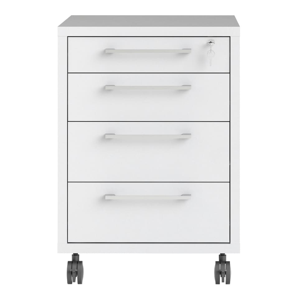 image 1 of Prima Mobile Cabinet in White