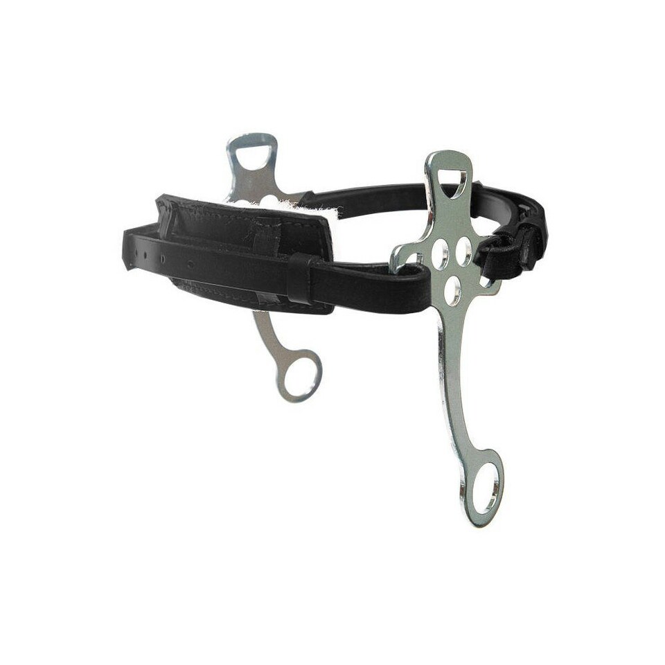 Blenheim English Horse Hackamore Bridle - Black - One Size