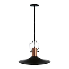 Interiors by Premier Large Pendant Light in Black and Copper