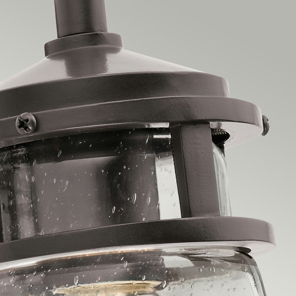 image 1 of Lyndon 1 Light Outdoor Small Wall Lantern Light Architectural Bronze IP44, E27