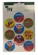 image 3 of 27 Motivational Bugs Stickers Circle Round Dot Sticky Labels Self Adhesive