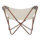 image 4 of Cefena Grey And White Butterfly Chair Multi