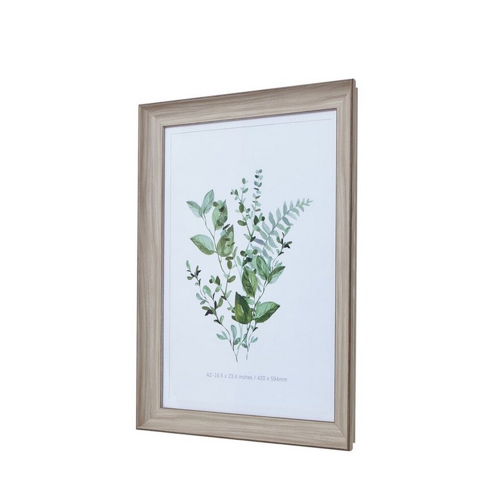 image 1 of White Washed A2 Picture Frame - Wood - White