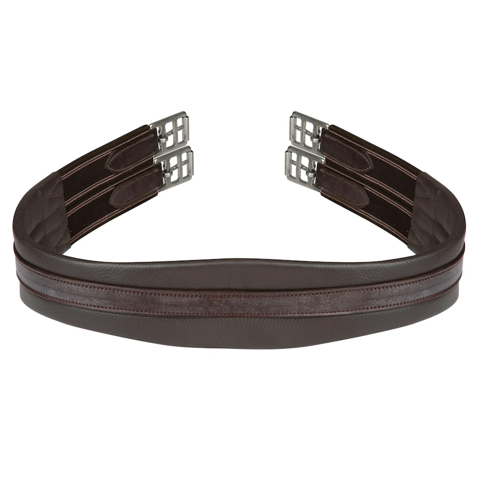 image 1 of Velociti Gara Atherstone Leather Horse Girth - Havana - 40in