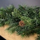 image 6 of 2.7m Green Christmas Garland with Pine Cones and Mixed Needles