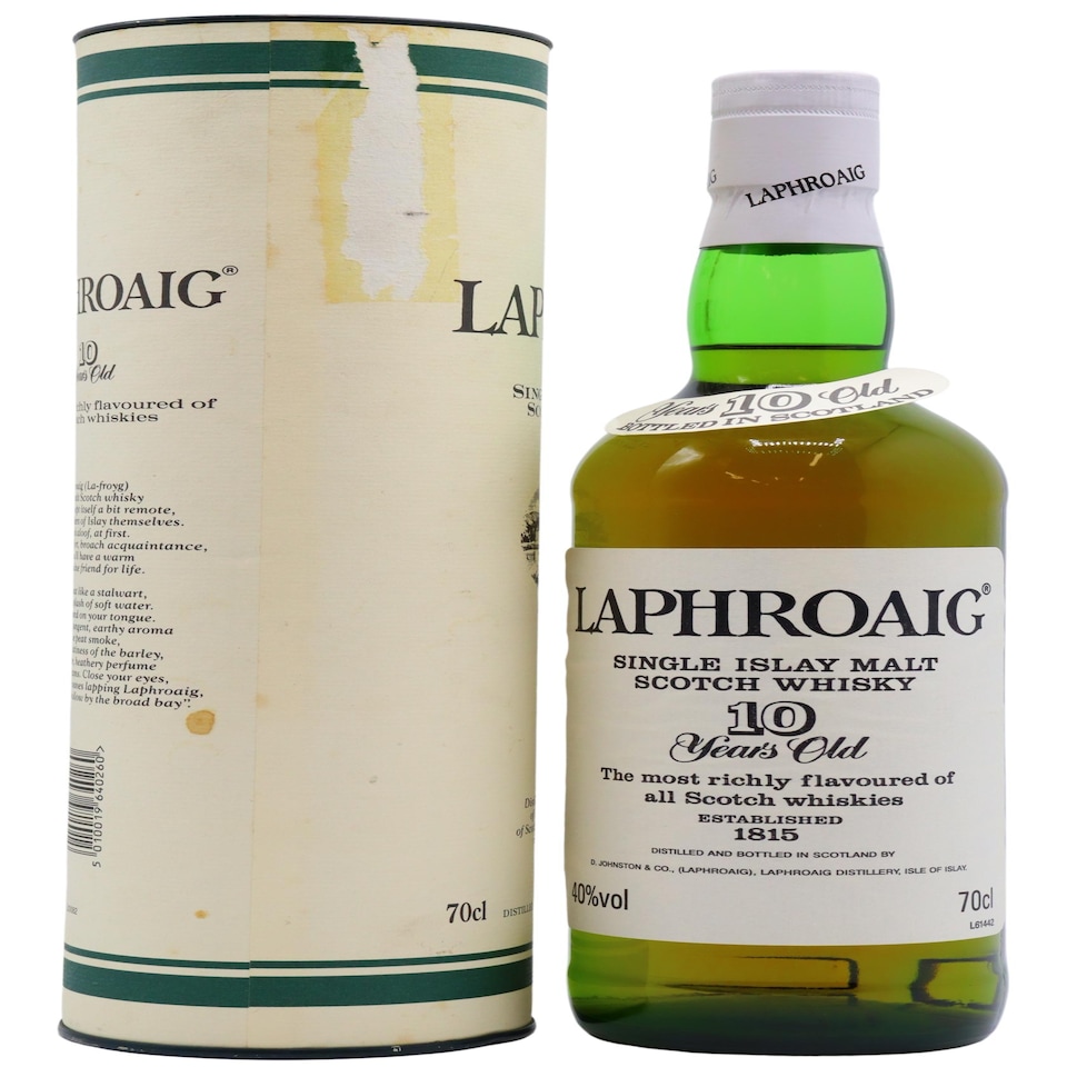image 1 of Laphroaig - Pre-Royal Warrant Islay Single Malt Scotch 10 year old Whisky