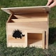 image 6 of GEEZY Hedgehog House Shelter Hibernation Den Wooden Outdoor Garden Box
