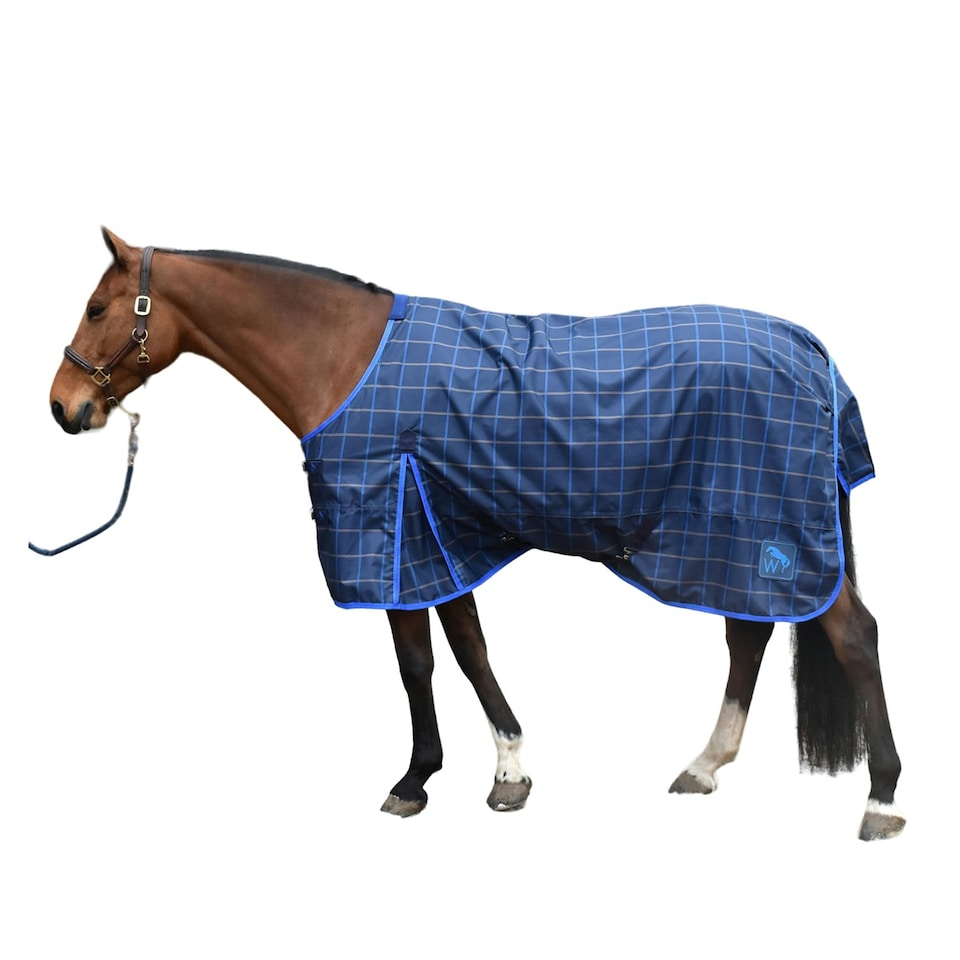 Whitaker Jacob Standard-Neck Lightweight Horse Turnout Rug - Navy/Blue - 6´ 9"