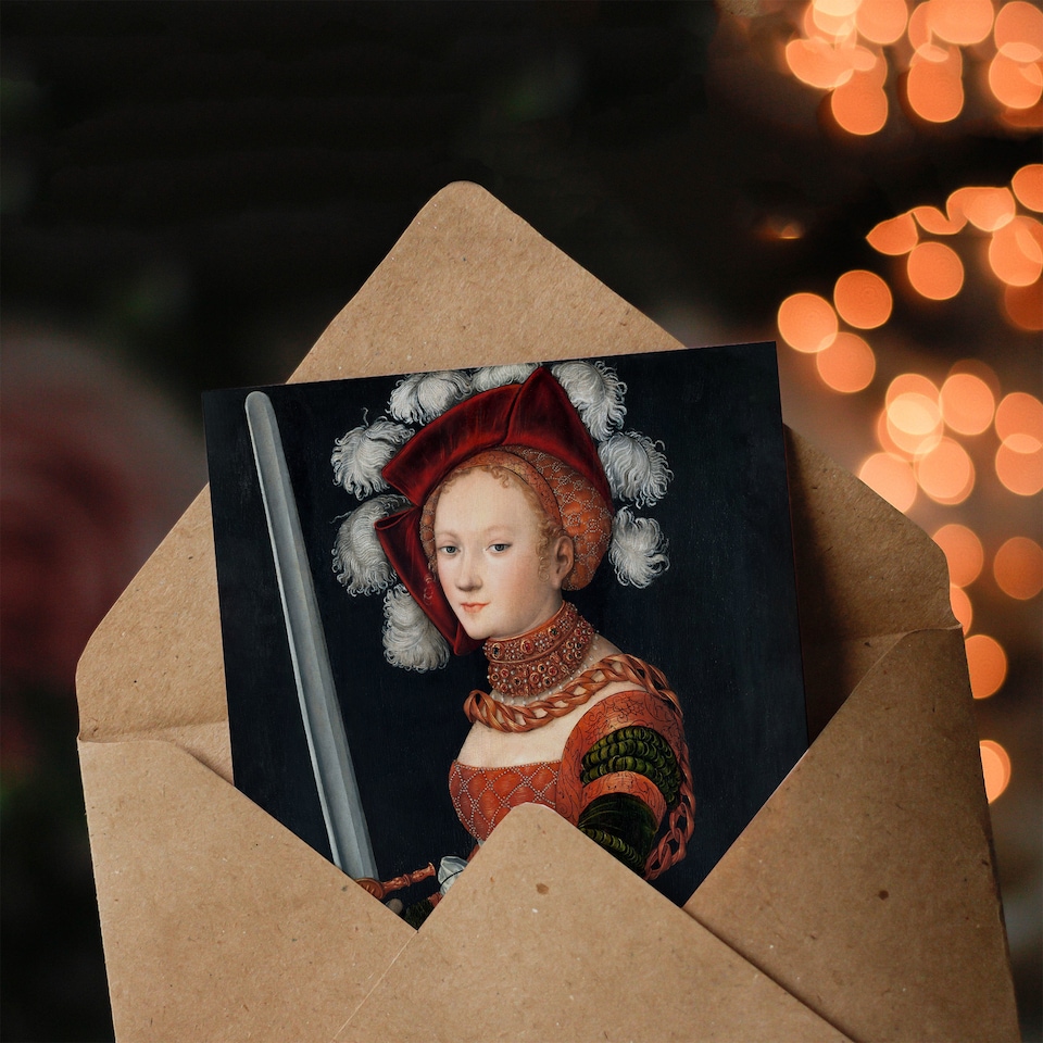 image 1 of Lucas Cranach Judith With The Head of Holofernes Art Greeting Card