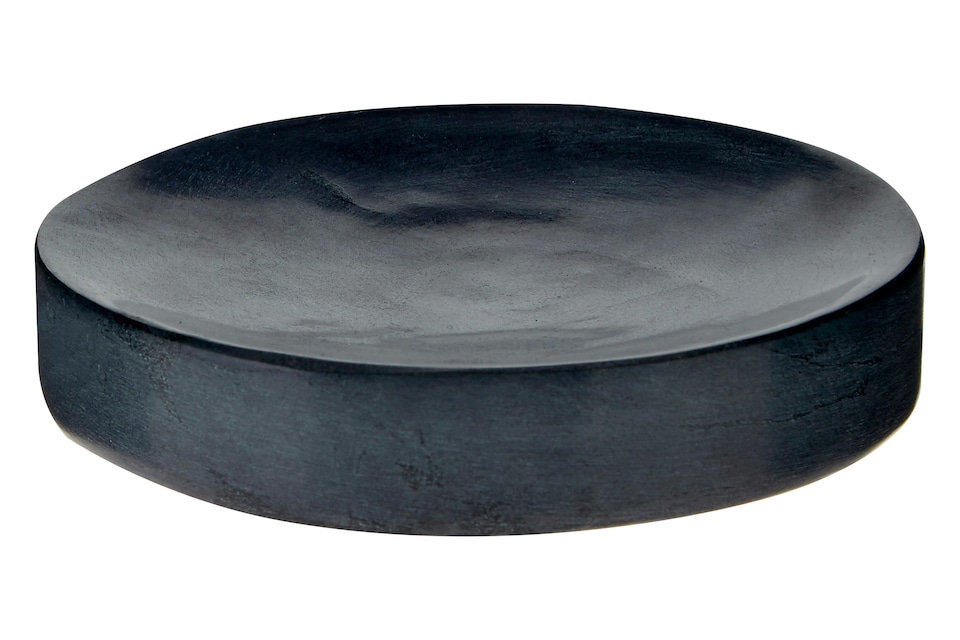 image 1 of Kamal Dark Grey Marble Effect Soap Dish