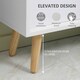 image 5 of HOMCOM Freestanding 6 Cube Storage Cabinet Unit Bookcase w/ 3 Drawer White