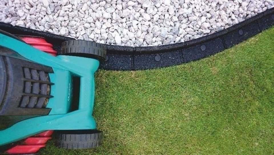 image 1 of Pack of 10 x 1m Flexi Border Garden Edging in Grey | Grey | 10