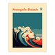 image 3 of Newgale Beach Haverfordwest Wales Uk Modern Black Framed Wall Art Print A4