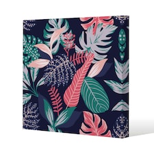 Tropical Plant Leaves (Canvas Print) 77 x 77 x 4cm