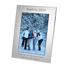 Personalised Silverplated Frame 7x5 Thank You Family Gift