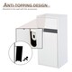 image 3 of HOMCOM Modern Minimalistic Bathroom Storage Cabinet w  Drawer Cupboard Adjustable Shelf Door Home Organiser Sleek Beautiful Freestanding Compact White