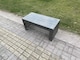 image 2 of Fimous Dark Grey PE Wicker Rattan Garden Furniture Set Love Sofa 2 Seater Sofa Set Outdoor Rectangular Coffee Table 4 Seater