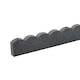 image 2 of Recycled Rubber Scallop Garden Edging Border - Grey - Pack of 16 | Grey | Grey | Pack of 16 | 1