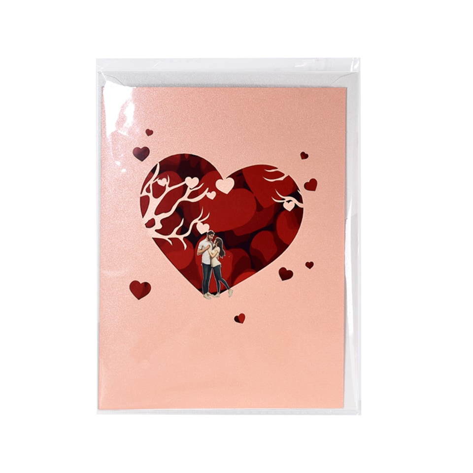 image 1 of Heart Tree 3D Pop Up Greeting Card