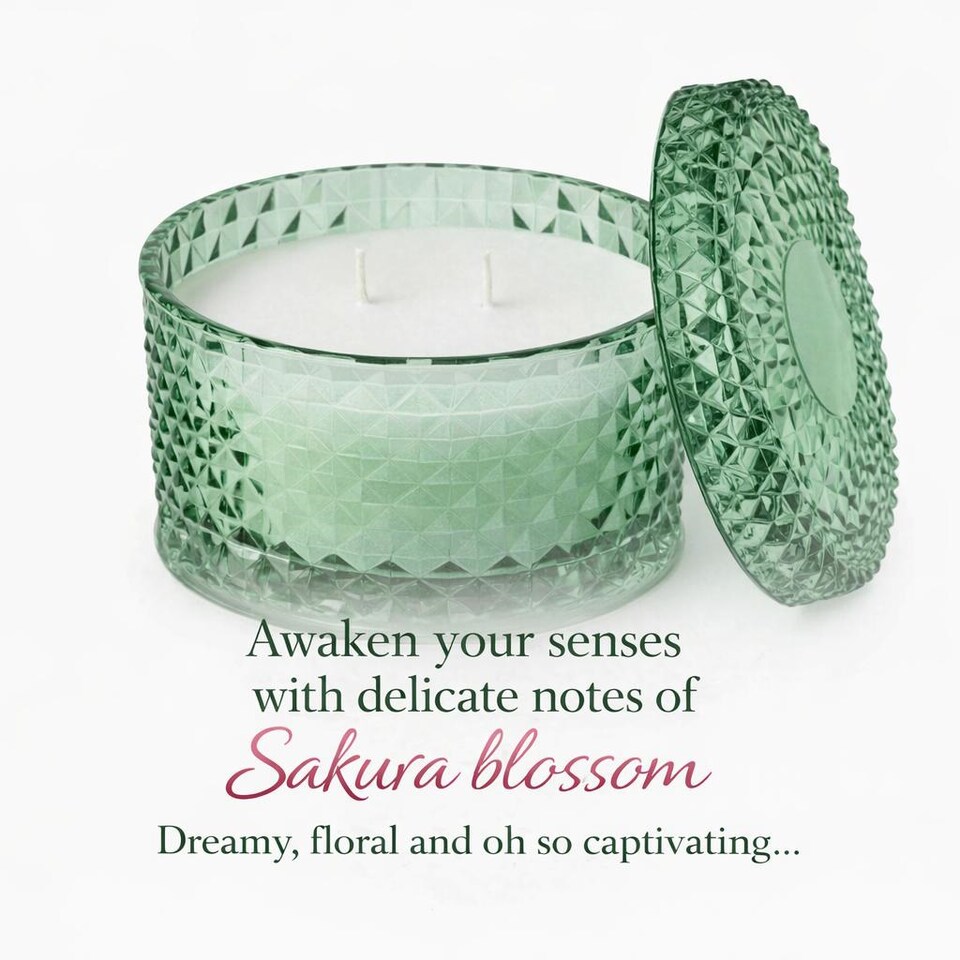 image 1 of Chengdu Luxury 2-Wick Glass Decorative Candle