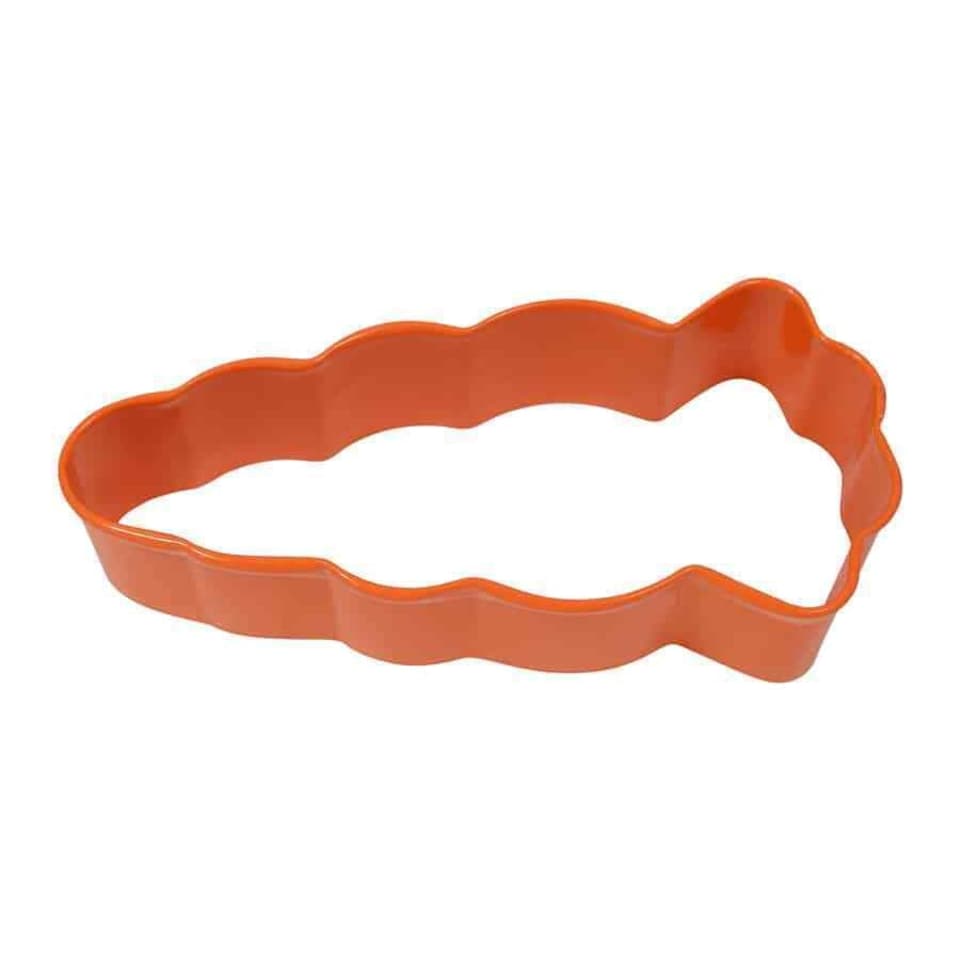 Anniversary House Carrot Poly-Resin Coated Cookie Cutter - Orange - One Size