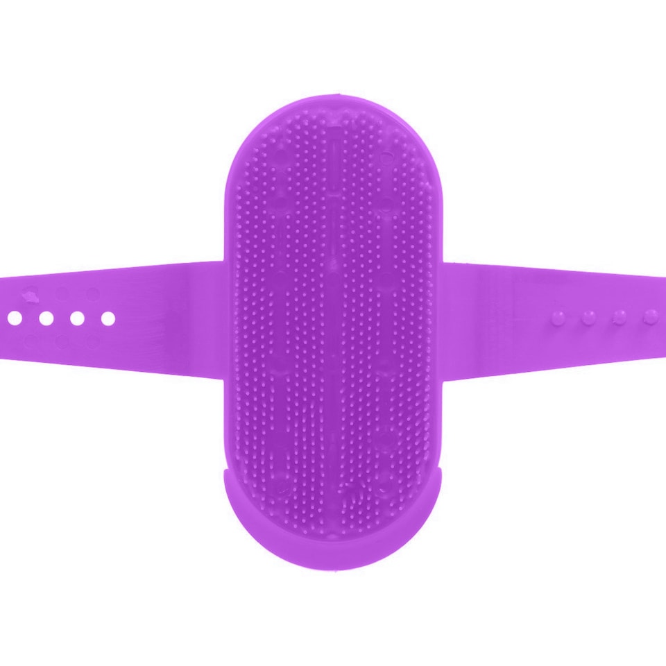 image 1 of Shires Plastic Horse Curry Comb - Purple - One Size