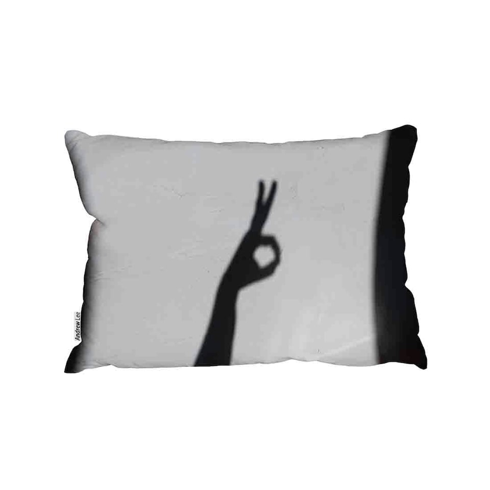 Hand Silhouette Outdoor Cushion