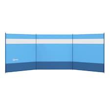 Outsunny Camping Windbreaks with Clear Windows and Carry Bag | Blue