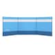 image 1 of Outsunny Camping Windbreaks with Clear Windows and Carry Bag | Blue