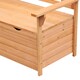 image 6 of Outsunny Garden Storage Bench, 2 Seater Fir Wood Outdoor Bench, Natural