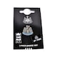 image 2 of Newcastle United FC Badge Set (Pack of 3) | Black | Black/White/Blue/Gold | 1