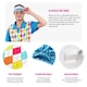 image 2 of Golf 'Hole In One' Top, Trousers and Visor Set Blue | XL