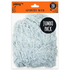 Pack of 12 100g Halloween Jumbo Spider Web