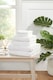 image 3 of Eden Weave Cotton Towels Luxury Soft Quick Dry Absorbent | White | Face cloth | 1