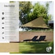 image 2 of Shade Sail - triangular with UV protection 50, water-repellent | Cream | beige | 4 x 4 x 4 m | 1