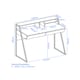 image 4 of Salcombe Desk in Black Light Oak Look | Black | Black and light oak