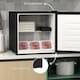 image 10 of HOMCOM 35L Tabletop Freezer with Adjustable Temperature Wire Shelf Black