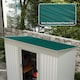 image 2 of Outsunny Pack of 12 Metal Roofing Sheets for Greenhouse, Dark Grey