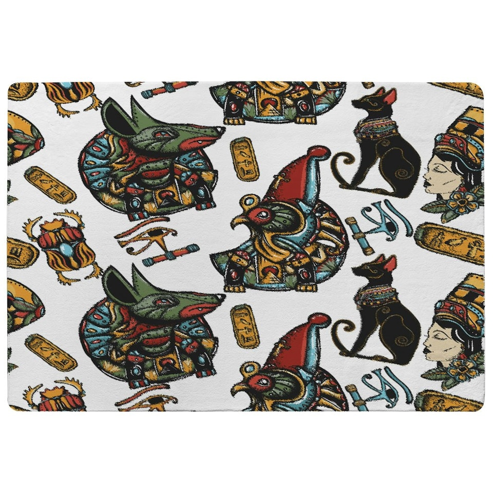 image 1 of Queen Cleopatra. History background (Rug) Multi | XL: 160x230cm