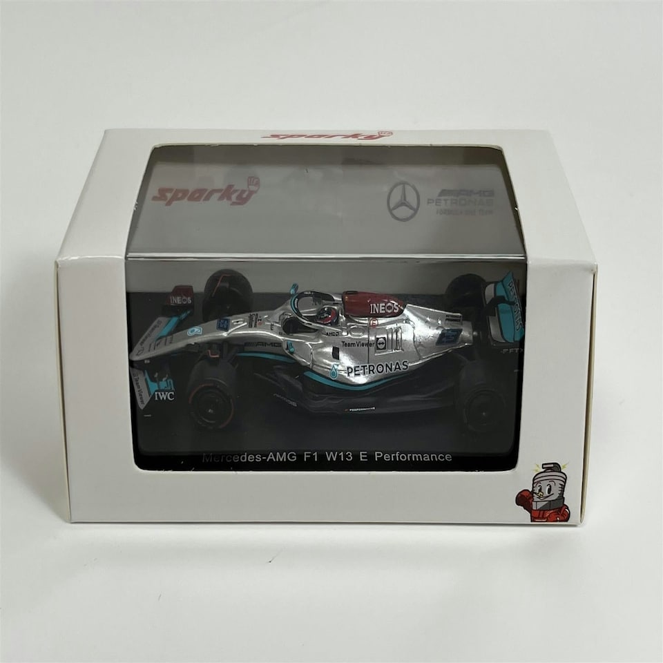 image 1 of Mercedes AMG F1 W13 E Performance George Russell 1:64 Scale Spark Y257