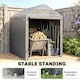 image 4 of Outsunny 1.2 x 1.8m Portable Garden Shed for Motorbikes, Garden Tools, Bikes | Grey