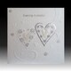 image 2 of Luxury White Ribbon Wedding Evening Invitation Cards - Pack of 5